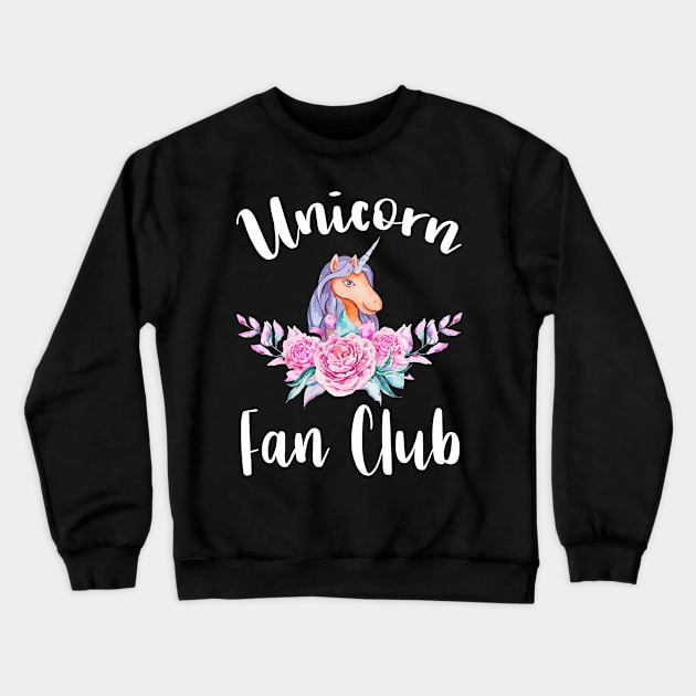 Unicorn Fan Club - National Unicorn Day Crewneck Sweatshirt by merchlovers